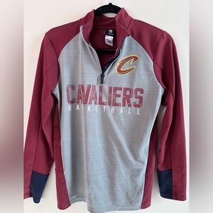 NBA Cavaliers Maroon and Gray Men's Sweatshirt